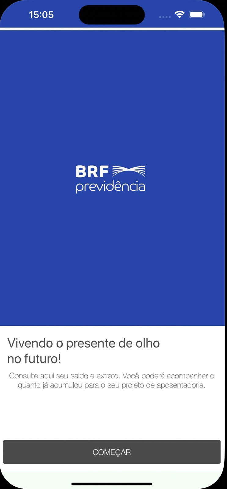 Aplicativo BRF Previdência